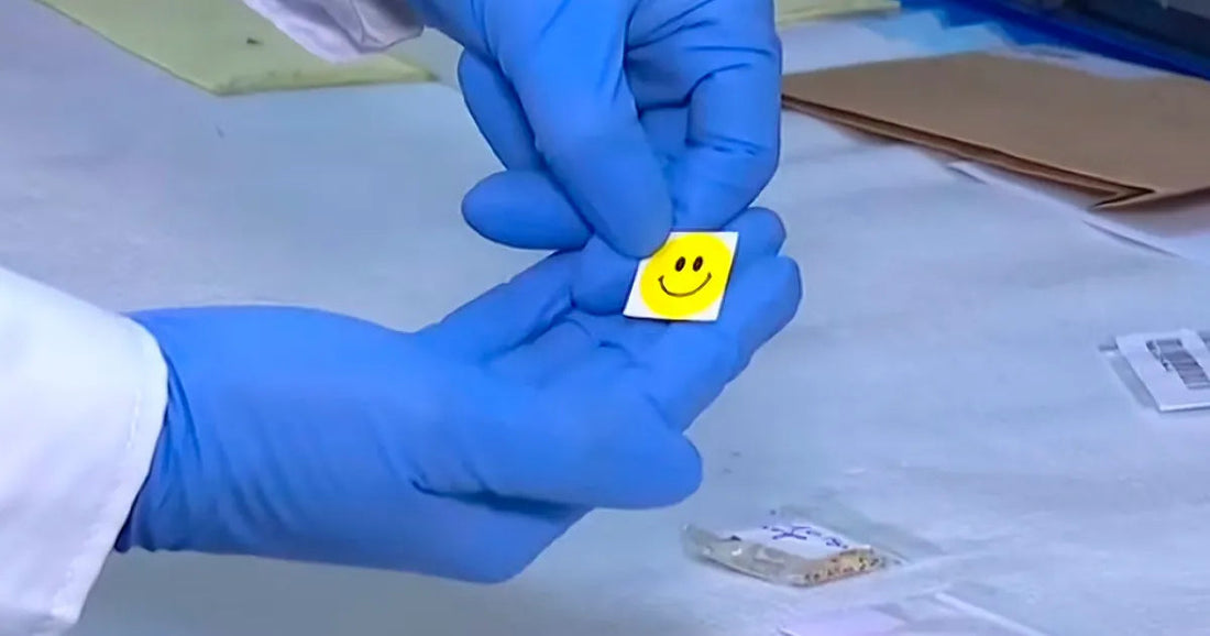 Stickers con drogas detectados en Chile